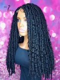 READY TO SHIP //Synthetic Crochet Faux Loc Wig "Boho Kinky Butterfly Loc Diva"