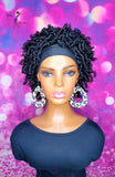READY TO SHIP// Synthetic Headband/Half Wig "Natural Mini Spring Twist Beauty"