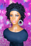 READY TO SHIP// Synthetic Headband/Half Wig "Natural Mini Spring Twist Beauty"