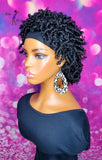 READY TO SHIP// Synthetic Headband/Half Wig "Natural Mini Spring Twist Beauty"