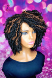 READY TO SHIP // Synthetic crochet wig "Mini Kinky Twist Diva "