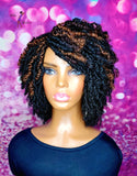 READY TO SHIP // Synthetic crochet wig "Mini Kinky Twist Diva "