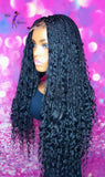 READY TO SHIP // Synthetic crochet wig "Curly Wave Box Braid Diva"