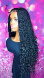 READY TO SHIP // Synthetic crochet wig "Curly Wave Box Braid Diva"