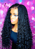 READY TO SHIP // Synthetic crochet wig "Curly Wave Box Braid Diva"