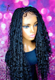 READY TO SHIP // Synthetic crochet wig "Curly Wave Box Braid Diva"