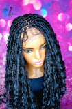 READY TO SHIP // Synthetic crochet wig "Curly Wave Box Braid Diva"