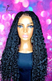 READY TO SHIP // Synthetic crochet wig "Curly Wave Box Braid Diva"
