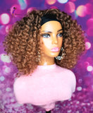 READY TO SHIP // Synthetic Headband/Half Wig "Natural Curly Bounce"