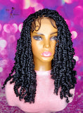 READY TO SHIP // Synthetic crochet wig "Fluffy Passion Twist Cutie"