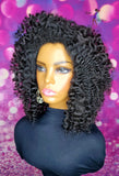 READY TO SHIP // Synthetic crochet wig "The Natural Curly Diva "