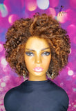 READY TO SHIP // Synthetic crochet wig "The Natural Spiral Curl Diva (" Brown Tones")