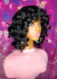 READY TO SHIP // Synthetic Crochet Wig  " Soft Bouncy Curl Beauty" (Short Style)