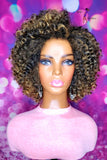 READY TO SHIP // Synthetic crochet wig "The Kinky Wand Curl Diva "