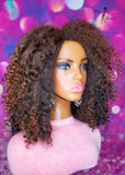 READY TO SHIP // Synthetic Crochet Wig  "Blowout Wand Curl Diva"