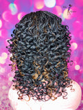 READY TO SHIP  //Synthetic crochet wig " Curly Nubian Twist Beauty"(Left side part)