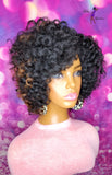READY TO SHIP //Synthetic Crochet wig " Natural Roller Set Diva"