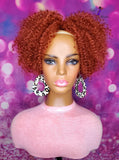 READY TO SHIP //Synthetic Handmade Crochet Ponytail "Ginger My Curls Ponytail"