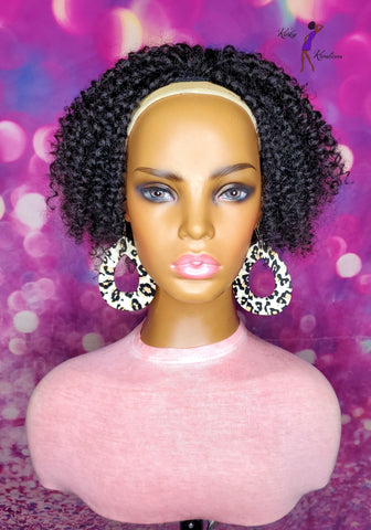 READY TO SHIP //Synthetic Handmade Crochet Ponytail "Water Wave Curly Ponytail"