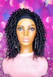 MADE TO ORDER// Synthetic Headband/Half Wig  "Passion Twist Diva"