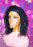 MADE TO ORDER// Synthetic Headband/Half Wig  "Passion Twist Diva"