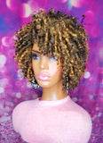 READY TO SHIP // Synthetic crochet wig "The Natural Spiral Curl Diva (" Golden blonde Tones")