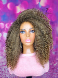 MADE TO ORDER // Synthetic crochet wig "The Voluminous Natural Diva " ( Big Hair)