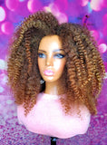 MADE TO ORDER // Synthetic crochet wig "The Voluminous Natural Diva " ( Big Hair)