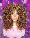 READY TO SHIP //Synthetic Crochet Wig  " Sunkissed Wand Curl Diva"