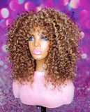 READY TO SHIP //Synthetic Crochet Wig  " Sunkissed Wand Curl Diva"