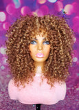 READY TO SHIP //Synthetic Crochet Wig  " Sunkissed Wand Curl Diva"