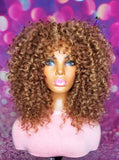 READY TO SHIP //Synthetic Crochet Wig  " Sunkissed Wand Curl Diva"