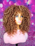 READY TO SHIP //Synthetic Crochet Wig  " Sunkissed Wand Curl Diva"