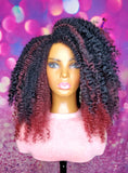 READY TO SHIP // Synthetic crochet wig "The Voluminous Twistout Kinky " ( Right Side Part)