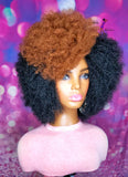 READY TO SHIP// Synthetic crochet wig "Afro Disco Diva"