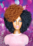 READY TO SHIP// Synthetic crochet wig "Afro Disco Diva"