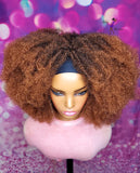 READY TO SHIP // Synthetic Headband/Half Wig  " Afrodelic Diva "