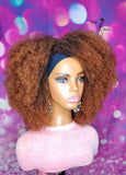 READY TO SHIP // Synthetic Headband/Half Wig  " Afrodelic Diva "