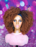 READY TO SHIP // Synthetic Headband/Half Wig  " Afrodelic Diva "