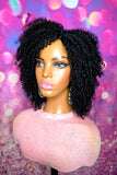 READY TO SHIP // Human Hair Blend Wig "Kinky coily cutie"