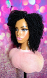 READY TO SHIP // Human Hair Blend Wig "Kinky coily cutie"