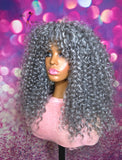 READY TO SHIP //Synthetic Crochet wig "Foxy Beach Curl Beauty"( Fringe Bang)