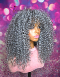 READY TO SHIP //Synthetic Crochet wig "Foxy Beach Curl Beauty"( Fringe Bang)