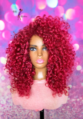READY TO SHIP //Synthetic Crochet wig "Spicy Roller Set Diva"