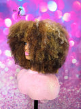READY TO SHIP// Synthetic crochet wig "Honey Kissed Afro Sweetheart