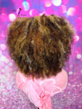 READY TO SHIP// Synthetic crochet wig "Honey Kissed Afro Sweetheart
