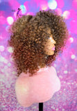READY TO SHIP // Synthetic Crochet Wig  "Autumn's Honey "