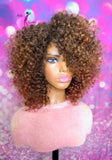 READY TO SHIP // Synthetic Crochet Wig  "Autumn's Honey "