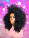 READY TO SHIP //Synthetic Crochet wig  " Wand Curl Diva"( Natural Hairline)