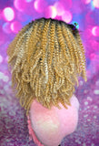 READY TO SHIP // Human Hair Blend Wig "Kinky coily Diva"( Blonde Tones)